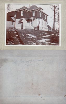 Click to view full size image
==============
The Beljean House
THIS HAS BEEN RETURNED TO FAMILY
This Cabinet Card Photo States: "The Beljean House", Elgin, Illinois.
The Beljean House
THIS HAS BEEN RETURNED TO FAMILY
This Cabinet Card Photo States: "The Beljean House", Elgin, Illinois.