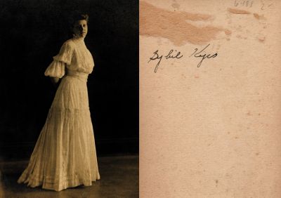 Sybil O. Kyes

THIS HAS BEEN RETURNED TO FAMILY

This Photo States: "Sybil Kyes"


