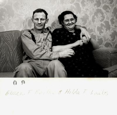 Elmer Ferdinand Beilke & Hilda F. Laabs Beilke

THIS HAS BEEN RETURNED TO FAMILY

This photo states: ""Elmer F. Beilke & Hilda F. Laabs."
