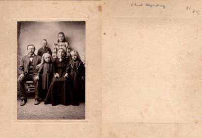 Christ Glazer & Family

This photo mounted on board states: "Christ Glazer Family"
