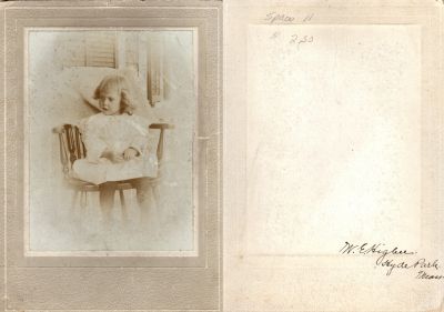 William Edward Higbee

This photo mounted on board states: "W. E. Higbee, Hyde Park, Massachusetts"
