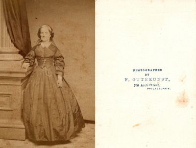 Click to view full size image
==============
Unidentified
Unidentified CdV Photograph in the Mary Paul Stroud Family Album
The Photographers name is "F. Gutekunst", Philadelphia, Pennsylvania
Unidentified
Unidentified CdV Photograph in the Mary Paul Stroud Family Album
The Photographers name is "F. Gutekunst", Philadelphia, Pennsylvania