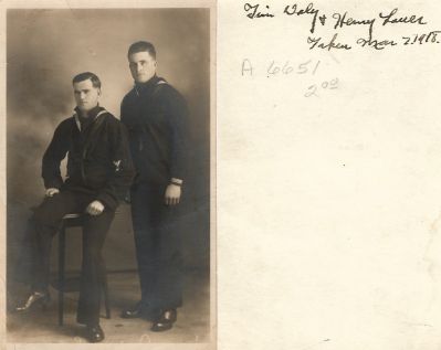 Daly & Henry Lauer

This was Donated by Shellie Flaim.

This Photo States: "Twins,  Daly & Henry Lauer, Taken 2 March 1918.
