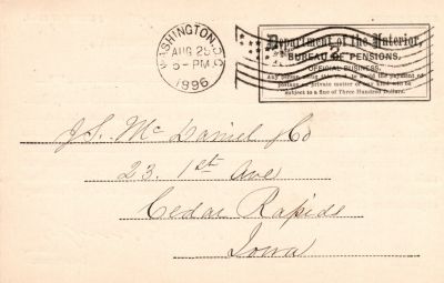 Click to view full size image
==============
Sylvester M. Grinnell-Grenell
This was Donated by Mary Muhlfeld
Pvt. Sylvester M. Grenell Civil War Document
NOTE: His military records used this spelling of his last name, Grinnell, but more recent records used the more preferred spelling, Grenell.
Sylvester M. Grinnell-Grenell
This was Donated by Mary Muhlfeld
Pvt. Sylvester M. Grenell Civil War Document
NOTE: His military records used this spelling of his last name, Grinnell, but more recent records used the more preferred spelling, Grenell.