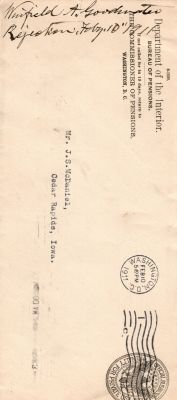 Click to view full size image
==============
Winfield Albert Goodwater
THIS HAS BEEN RETURNED TO FAMILY
This was Donated by Mary Muhlfeld
Winfield Albert Goodwater Spanish/American War Document.
Winfield Albert Goodwater
THIS HAS BEEN RETURNED TO FAMILY
This was Donated by Mary Muhlfeld
Winfield Albert Goodwater Spanish/American War Document.