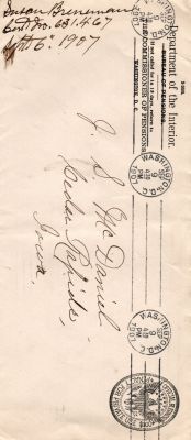 Click to view full size image
==============
Amos Breneman
This was Donated by Mary Muhlfeld
Amos Breneman Civil War Document
Amos Breneman
This was Donated by Mary Muhlfeld
Amos Breneman Civil War Document