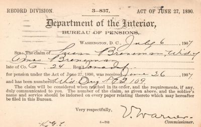 Amos Breneman

This was Donated by Mary Muhlfeld

Amos Breneman Civil War Document
