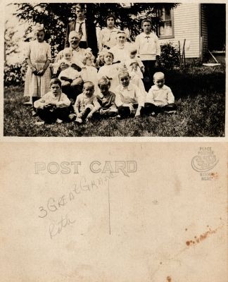 Click to view full size image
==============
Roth Family?
This Real Photo Postcard (RPPC) States: "3 Great Grand, Roth"
Roth Family?
This Real Photo Postcard (RPPC) States: "3 Great Grand, Roth"