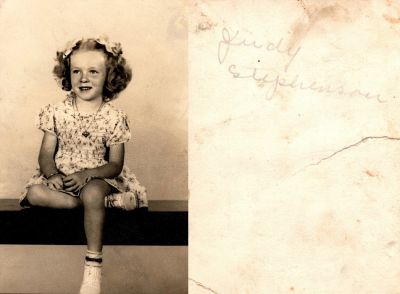 Click to view full size image
==============
Judith Marcia Stephenson
This Photo was Donated by Diane Senalik.
This Photo States: "Judy Stephenson"
NOTE: The original photo is torn and damaged. The photo has been enhanced for this site.
Judith Marcia Stephenson
This Photo was Donated by Diane Senalik.
This Photo States: "Judy Stephenson"
NOTE: The original photo is torn and damaged. The photo has been enhanced for this site.