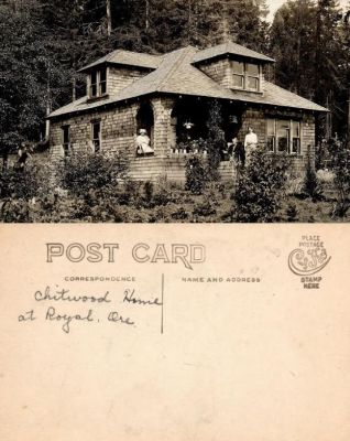Chitwood Home

THIS HAS BEEN RETURNED TO FAMILY

This Real Photo Postcard (RPPC) States: "Chitwood Home, at Royal, Oregon"
