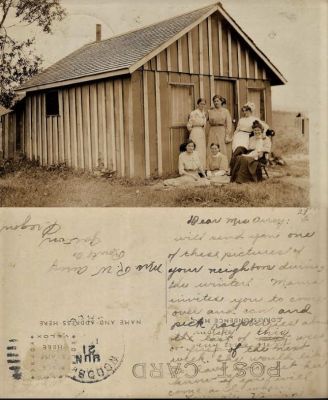 Mrs. Airey/Hester Maude Bunch Airey

THIS HAS BEEN RETURNED TO FAMILY

This Real Photo Postcard (RPPC) was Sent to "Mrs. R. W. Airey, Route 2, Gaston Oregon.

It was sent 21 June Year Unknown.

"Dear Mrs. Airey,
Will send you one of these pictures of your neighbors during the Winter. Maria invited you to come over and can you pick raspberries last of this week or any time the next week. She would like to have you let her know if you will come and when. Yours Truly, Virginia"
