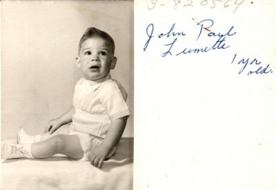 John Paul Lumetta

This Photo States: "John Paul Lumetta, 1 year old"
