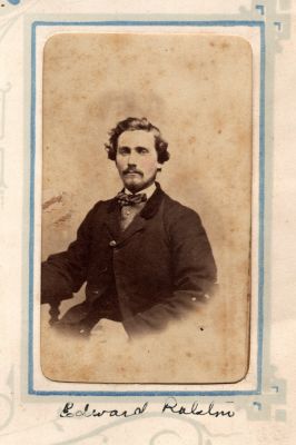 Edward Ralston

THIS HAS BEEN RETURNED TO FAMILY

This was Donated by Donna Wilson

This CdV Photograph states: "Edward Ralston"
