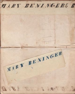 Click to view full size image
==============
Mary Beninger Bible
Inside the Cover States: "Mary Beninger Bible"
Mary Beninger Bible
Inside the Cover States: "Mary Beninger Bible"
