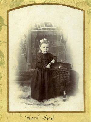 Maud Eliza Ford 
This Cabinet Card Photo was Donated by a Anonymous Donor.

This Cabinet Card Photo States: "Maud Ford"
