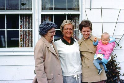 Click to view full size image
==============
Nana, Gladys Rinehart, Dana & Kim
THIS HAS BEEN RETURNED TO FAMILY
This 35MM Slide States: "Nana, Gladys Rinehart, Dana & Kim, Point Pleasant, Christmas, 1978"
Nana, Gladys Rinehart, Dana & Kim
THIS HAS BEEN RETURNED TO FAMILY
This 35MM Slide States: "Nana, Gladys Rinehart, Dana & Kim, Point Pleasant, Christmas, 1978"