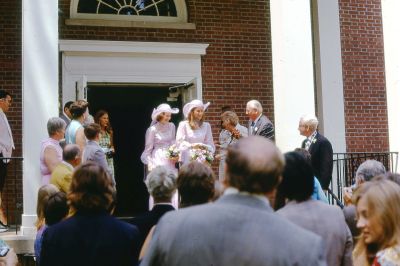 Robin Tucker Muth & Bill Muth Wedding

THIS HAS BEEN RETURNED TO FAMILY

This 35MM Slide States: "After Wedding of Robin Tucker & Bill Muth, Presbyterian Church, Morris Plains, New Jersey, August, 1973."

