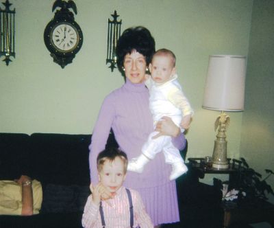 Florence Noel, Bradley Noel & Brian Noel

This 35MM Slide States: "Easter, 1972."

This is believed to be Florence Noel and Grandson Bradley and Brian Noel. 
