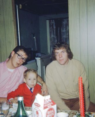 Skip & Son, Brian & Leonard Noel

This 35MM Slide States: "Christmas, 1971".

It is believed this is Skip and his son Brian with brother Leonard Noel.
