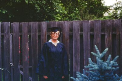 Click to view full size image
==============
Gladys Rinehart
THIS HAS BEEN RETURNED TO FAMILY
This 35MM Slide States: "Mom in Graduation cap & gown, Stark Tech College, Massillon, Ohio, 14 June 1978".
This is Gladys Rinehart
Gladys Rinehart
THIS HAS BEEN RETURNED TO FAMILY
This 35MM Slide States: "Mom in Graduation cap & gown, Stark Tech College, Massillon, Ohio, 14 June 1978".
This is Gladys Rinehart